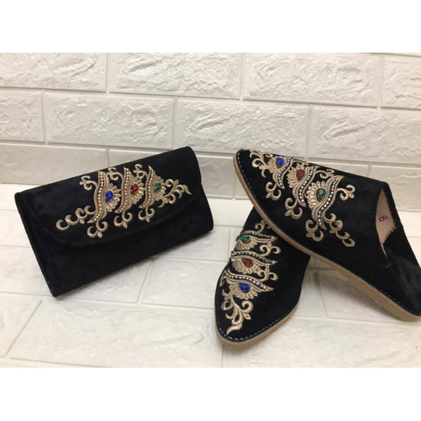 Babouche Royal Noir
