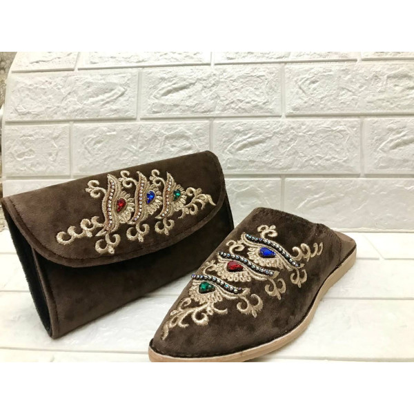 Babouche Royal Marron