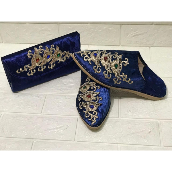 Babouche Royal Bleu Nuit