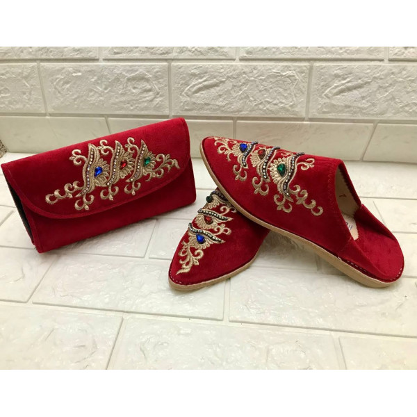 Babouche Royal Rouge