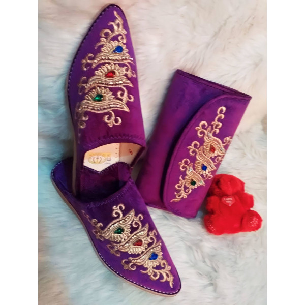 Babouche Royal Violet